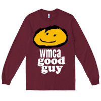 Burgundy wmca good guy Long Sleeve Tee - ArtChic