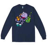 Navy squiddly diddly Long Sleeve Tee - ArtChic