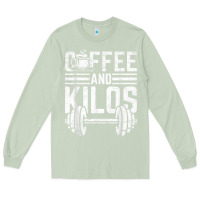 Matcha Coffee And Kilos Weightlifting Gift Long Sleeve Tee - ArtChic