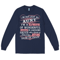 Navy Aunt I m A Big Cup Of Wonderful Funny Aunt Gift Tee Long Sleeve Tee - trangStudio