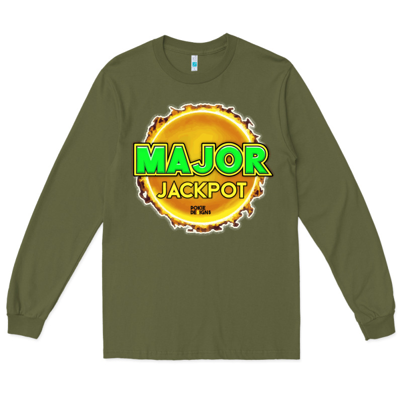 Major Jackpot Design - Pokie Designs Long Sleeve Tee by ArtChic | Teevron