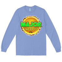 Colony Blue MAJOR JACKPOT Design - Pokie Designs Long Sleeve Tee - ArtChic