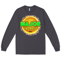 Smoke MAJOR JACKPOT Design - Pokie Designs Long Sleeve Tee - ArtChic