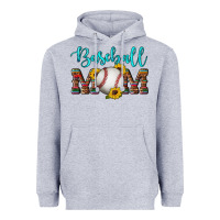 Heather Grey western leopard serape wooden sunflowers  turquoise glitter mom baseba Heavyweight Hoodie - Artiststas