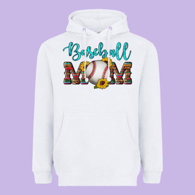 Western Leopard Serape Wooden Sunflowers  Turquoise Glitter Mom Baseba Heavyweight Hoodie Designed By Artiststas