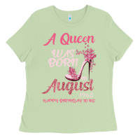 Matcha A Queen Was Born In August 1965 Happy Birthday To Me 55 Years Old Ladies Tee - Bettercallsaul