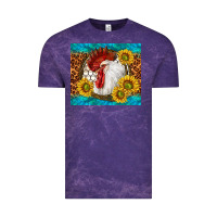 Cloud Purple western rooster Vintage Tee - TumblerDesignByShophia