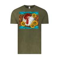 Vintage Olive western rooster Vintage Tee - TumblerDesignByShophia