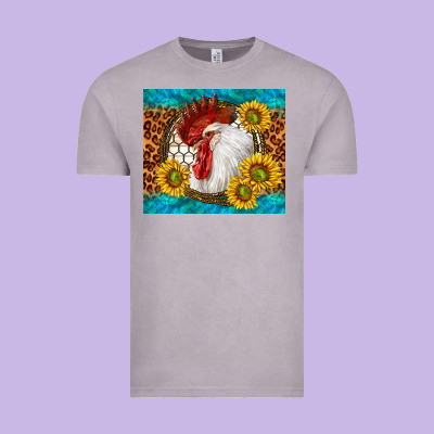 Western Rooster Vintage Tee Designed By Tumblerdesignbyshophia