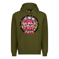 Army Green Grils Trip 2025 Premium Hoodie - CowhideDigitalArt