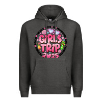 Charcoal Heather Grils Trip 2025 Premium Hoodie - CowhideDigitalArt