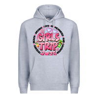 Heather Grey Grils Trip 2025 Premium Hoodie - CowhideDigitalArt