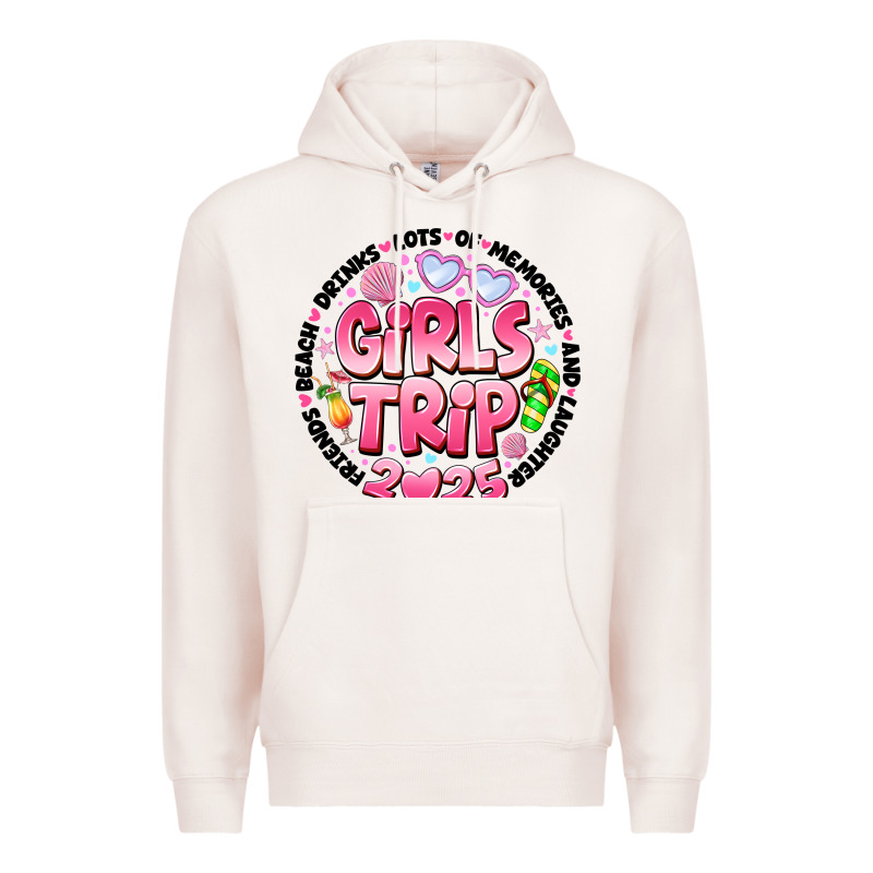 Grils Trip 2025 Premium Hoodie by CowhideDigitalArt | Teevron