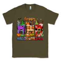 Army Green Happy Hallothanksmas teeth Classic Tee - texasbilliewilder