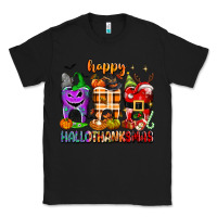 Black Happy Hallothanksmas teeth Classic Tee - texasbilliewilder
