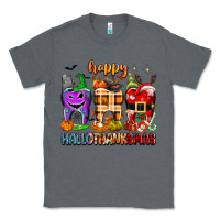 Charcoal Heather Happy Hallothanksmas teeth Classic Tee - texasbilliewilder