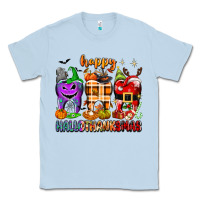 Dusty Blue Happy Hallothanksmas teeth Classic Tee - texasbilliewilder