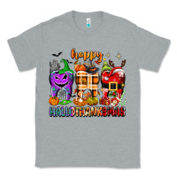 Heather Grey Happy Hallothanksmas teeth Classic Tee - texasbilliewilder