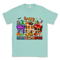 Seafoam Happy Hallothanksmas teeth Classic Tee - texasbilliewilder