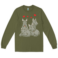 Army Green Scottish Terrier Lover Scottish Terrier Dog Aberdeen Terrier Long Sleeve Tee - trangStudio