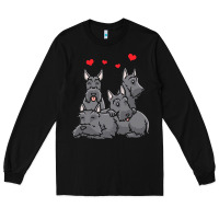Black Scottish Terrier Lover Scottish Terrier Dog Aberdeen Terrier Long Sleeve Tee - trangStudio