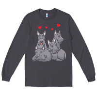 Smoke Scottish Terrier Lover Scottish Terrier Dog Aberdeen Terrier Long Sleeve Tee - trangStudio