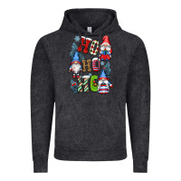 Vintage Black ho ho ho gnomes Vintage Hoodie - CowGirlArtShop