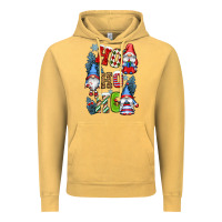Vintage Mustard ho ho ho gnomes Vintage Hoodie - CowGirlArtShop