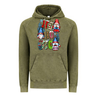 Vintage Olive ho ho ho gnomes Vintage Hoodie - CowGirlArtShop