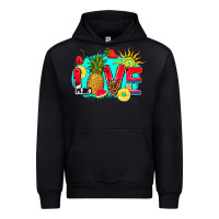 Black love summer fruit and sun Urban Hoodie - AdoDesignShop