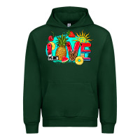 Forest Green love summer fruit and sun Urban Hoodie - AdoDesignShop