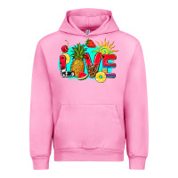 Fuchsia Pink love summer fruit and sun Urban Hoodie - AdoDesignShop