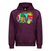 Mauve Wine love summer fruit and sun Urban Hoodie - AdoDesignShop