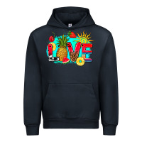 Navy love summer fruit and sun Urban Hoodie - AdoDesignShop