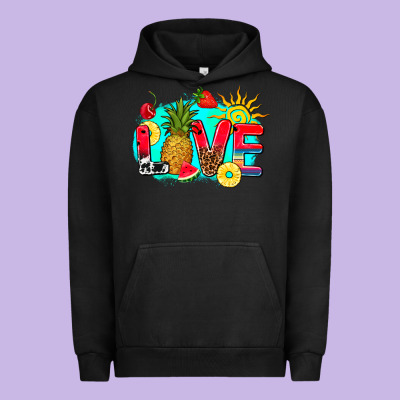 Love Summer Fruit And Sun Urban Hoodie Designed By Adodesignshop