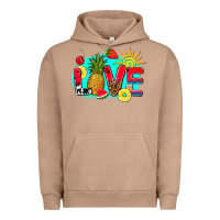 Pigment Burro love summer fruit and sun Urban Hoodie - AdoDesignShop