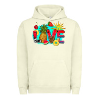 Pigment Pistachio love summer fruit and sun Urban Hoodie - AdoDesignShop