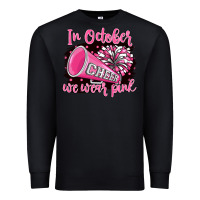 Black in october we wear pink cheer Premium Sweatshirt - BarkalooDesign