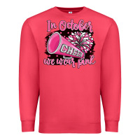 Cardinal in october we wear pink cheer Premium Sweatshirt - BarkalooDesign