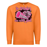 Carrot in october we wear pink cheer Premium Sweatshirt - BarkalooDesign