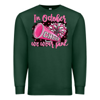 Sports Green in october we wear pink cheer Premium Sweatshirt - BarkalooDesign