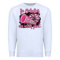 White in october we wear pink cheer Premium Sweatshirt - BarkalooDesign