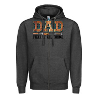 Charcoal Heather Dad Fixer Of All Things Zipper Hoodie - LillyAllenDesigns