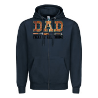 Navy Dad Fixer Of All Things Zipper Hoodie - LillyAllenDesigns
