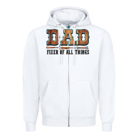 White Dad Fixer Of All Things Zipper Hoodie - LillyAllenDesigns
