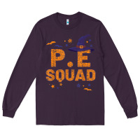 Plum pe squad witch halloween pe teacher matching Long Sleeve Tee - trangStudio