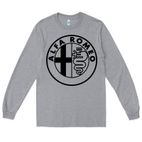 Heather Grey alfa racing big Long Sleeve Tee - PixelFlow
