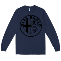 Navy alfa racing big Long Sleeve Tee - PixelFlow