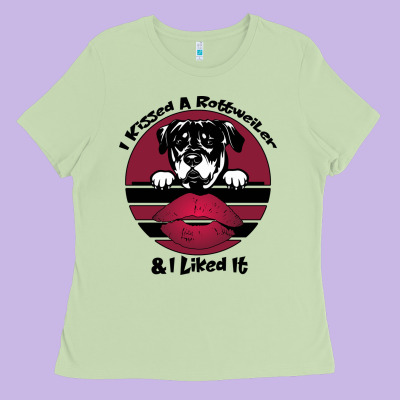 I Kissed A Dog And I Like It Ladies Tee Designed By Bettercallsaul