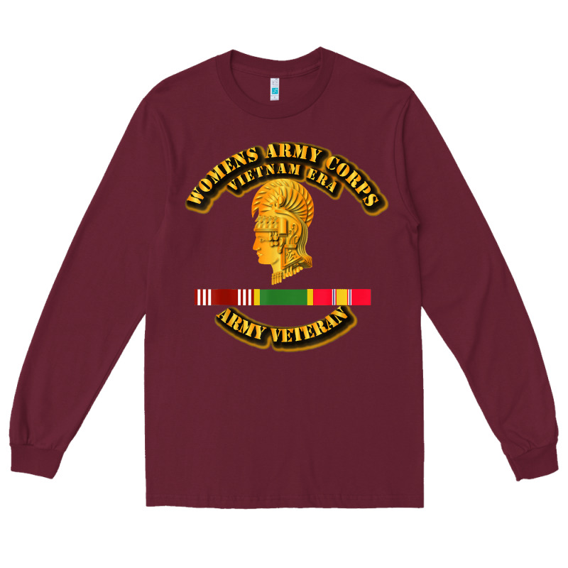 Womens Army Corps Vietnam Era Veteran Mother Day Gift Long Sleeve Tee by trangStudio | Teevron